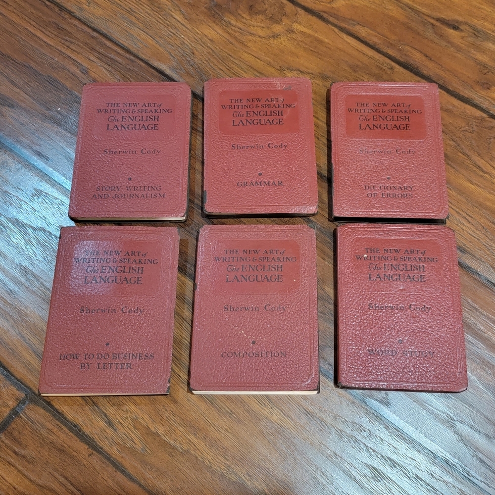 Antique 1933 Sherwin Cody books